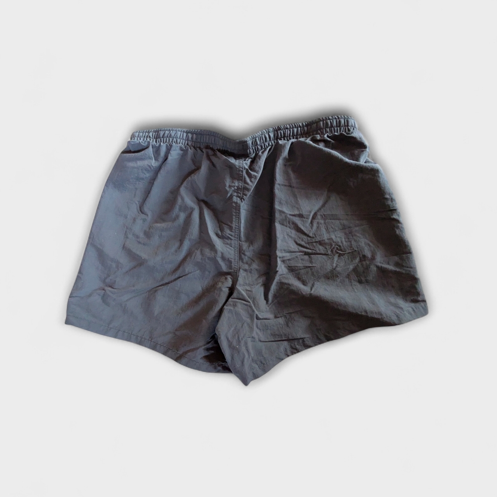 Patagonia Baggies Shorts M 5" Inseam Charcoal Grey Blue Drawstring Nylon Gorpcor - Picture 3 of 4